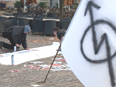 skvoteriu protestas hagoje